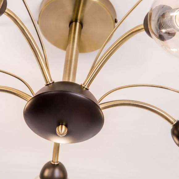 Люстра на штанге Citilux Комета CL108155 Бронза+Венге Люстра на штанге Citilux Комета CL108155 Бронза+Венге