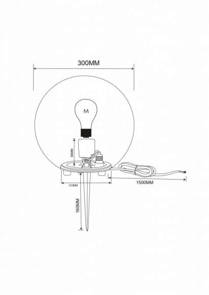 Ландшафтный светильник Erda Maytoni O594FL-01W