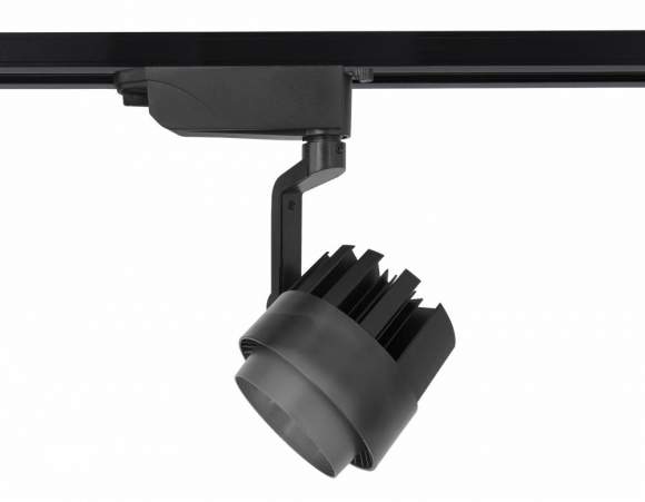 Однофазный LED светильник 10W 4200К для трека Ambrella light Track System GL6107 BK Однофазный LED светильник 10W 4200К для трека Ambrella light Track System GL6107 BK