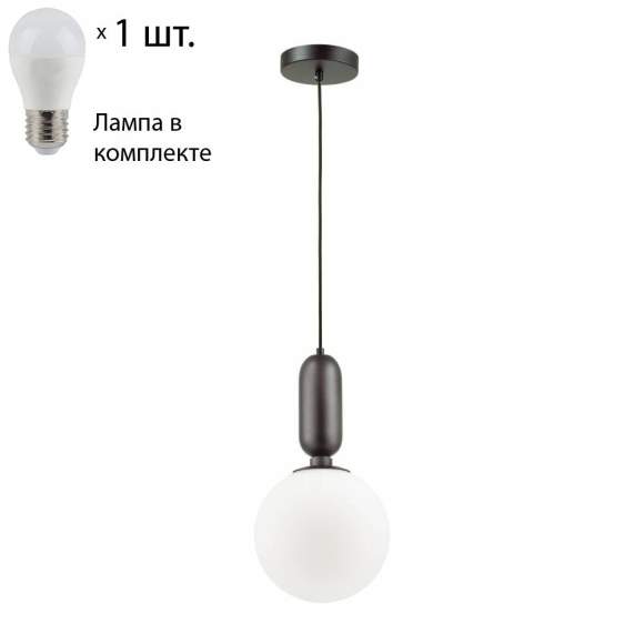 Подвесной светильник с лампочкой Odeon Light Okia 4668/1+Lamps E27 P45