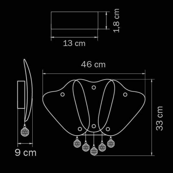 804640 Настенное бра Lightstar Lobo 804640 Настенное бра Lightstar Lobo