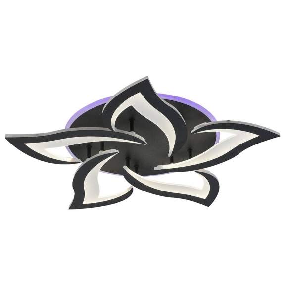 Светодиодная диммируемая люстра с ПДУ Profit Light 8028/5 GRP 90W+11W RGB