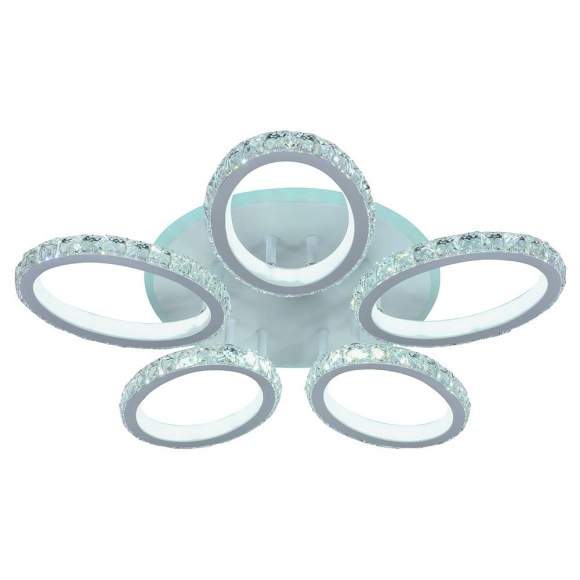 Люстра потолочная светодиодная с пультом ДУ Profit Light 8020/5 WHT 170W+8W RGB Люстра потолочная светодиодная с пультом ДУ Profit Light 8020/5 WHT 170W+8W RGB