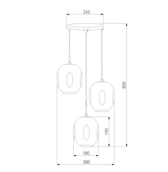 Подвесной светильник Eurosvet Mill 50195/3 черный жемчуг (a052668)