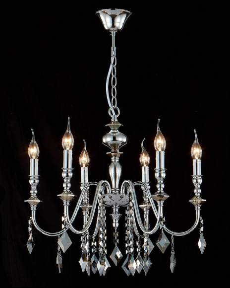 MERCEDES SP6 CHROME/SMOKE Люстра подвесная Crystal Lux MERCEDES MERCEDES SP6 CHROME/SMOKE Люстра подвесная Crystal Lux MERCEDES