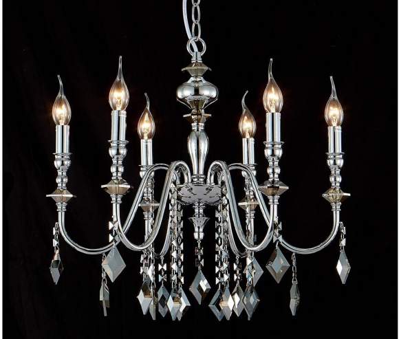 MERCEDES SP6 CHROME/SMOKE Люстра подвесная Crystal Lux MERCEDES MERCEDES SP6 CHROME/SMOKE Люстра подвесная Crystal Lux MERCEDES