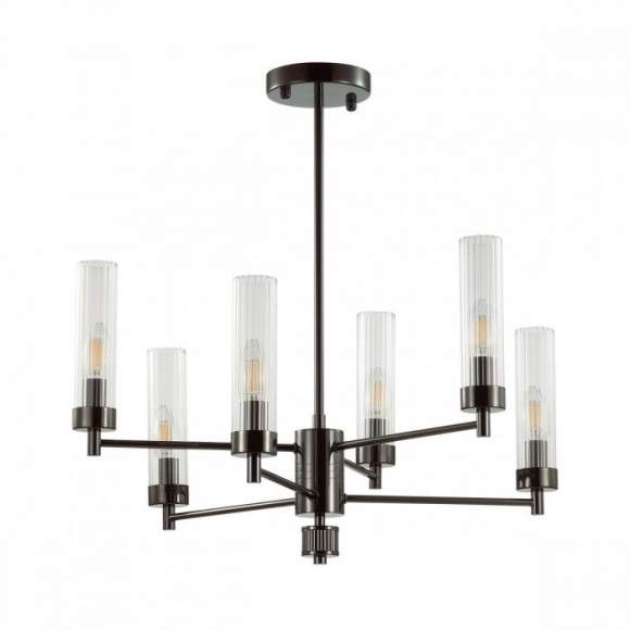Люстра на штанге с лампочками Lumion Kamilla 5275/6C+Lamps E14 Свеча Люстра на штанге с лампочками Lumion Kamilla 5275/6C+Lamps E14 Свеча