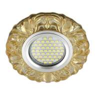 Встраиваемый светильник с подсветкой Fametto Luciole Dls-L136 Gu5.3 Glassy/Yellow UL-00003863