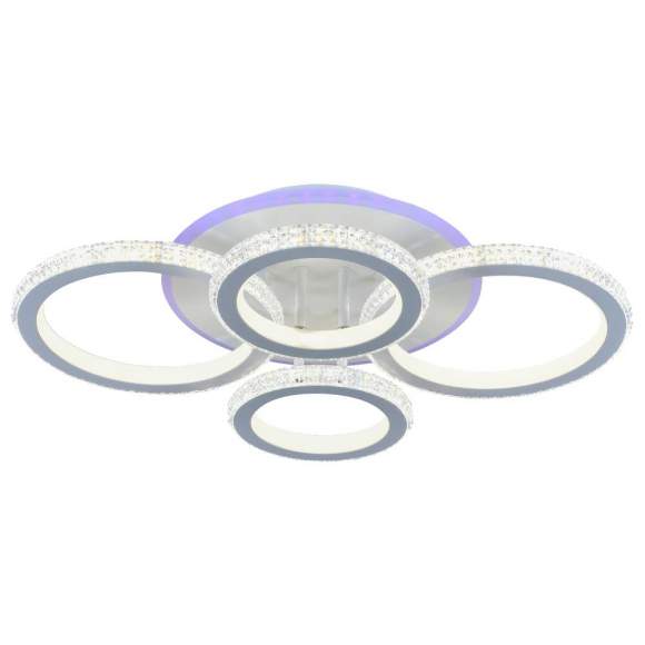 Люстра потолочная светодиодная с пультом ДУ Profit Light 8017/2+2 WHT 168W+8W RGB Люстра потолочная светодиодная с пультом ДУ Profit Light 8017/2+2 WHT 168W+8W RGB