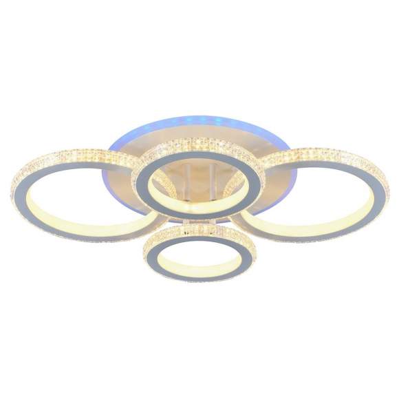 Люстра потолочная светодиодная с пультом ДУ Profit Light 8017/2+2 WHT 168W+8W RGB Люстра потолочная светодиодная с пультом ДУ Profit Light 8017/2+2 WHT 168W+8W RGB