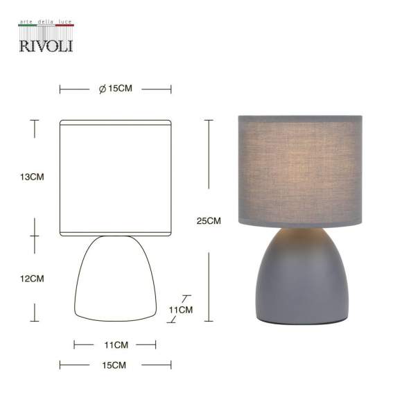 Настольная лампа Rivoli Nadine 7042-501 (Б0053454) Настольная лампа Rivoli Nadine 7042-501 (Б0053454)