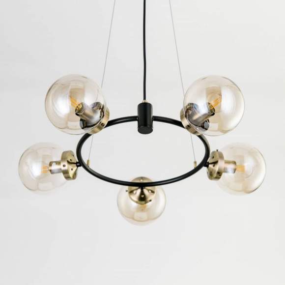 Люстра подвесная Citilux Планета CL105155 Венге+Бронза