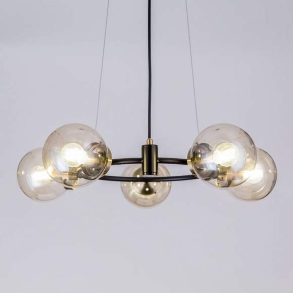 Люстра подвесная Citilux Планета CL105155 Венге+Бронза