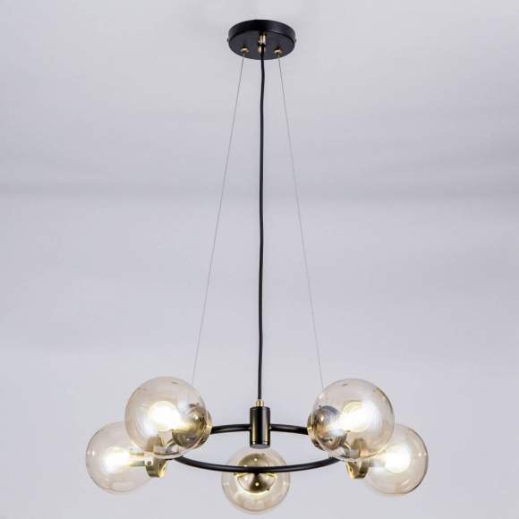 Люстра подвесная Citilux Планета CL105155 Венге+Бронза