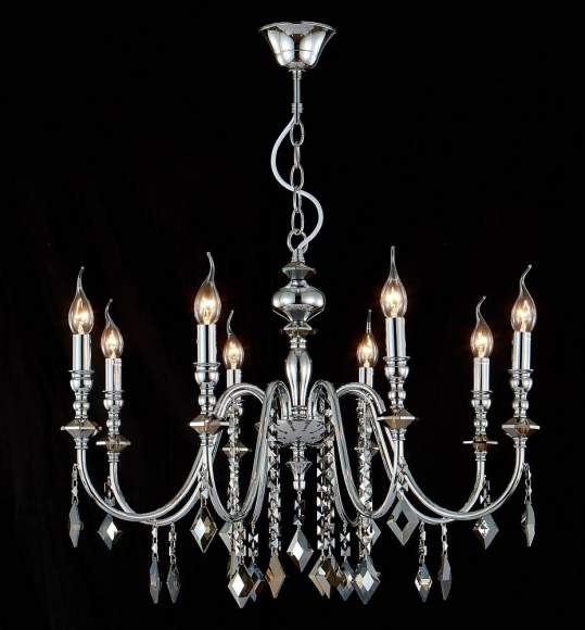 MERCEDES SP8 CHROME/SMOKE Люстра подвесная Crystal Lux MERCEDES