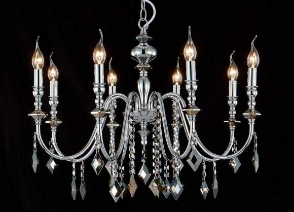 MERCEDES SP8 CHROME/SMOKE Люстра подвесная Crystal Lux MERCEDES