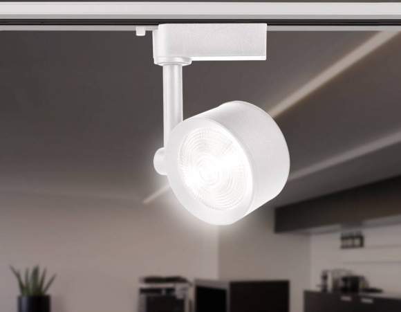 Однофазный LED светильник 7W 4200К для трека Ambrella light Track System GL6388 WH Однофазный LED светильник 7W 4200К для трека Ambrella light Track System GL6388 WH