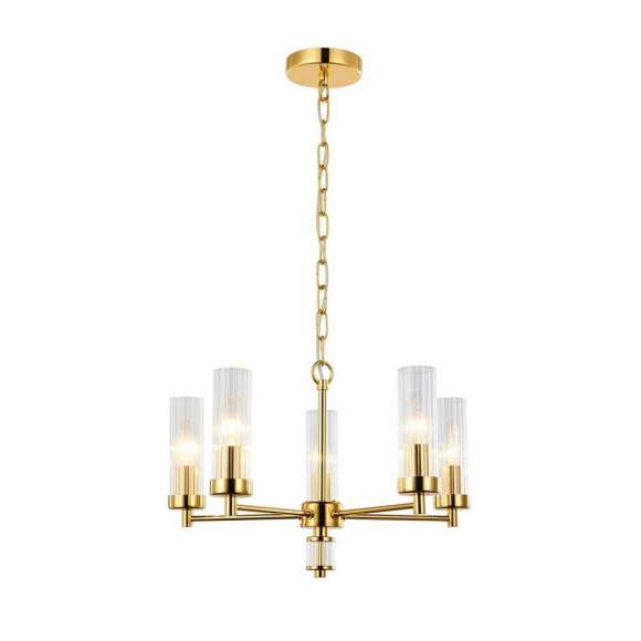 Подвесная люстра с лампочками Favourite Aesthetic 2673-5P+Lamps E14 Свеча Подвесная люстра с лампочками Favourite Aesthetic 2673-5P+Lamps E14 Свеча