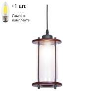 Подвесной светильник с лампочкой Velante 597-706-01+Lamps E27 Свеча