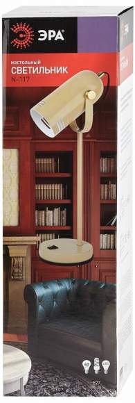 Настольная лампа Эра N-117-Е27-40W-BG (Б0047194)