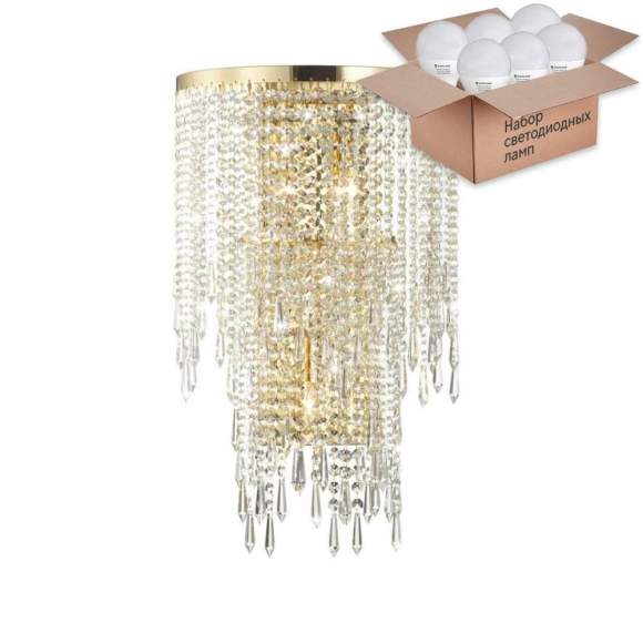 Бра Odeon Chokka с лампочками 5028/3W+Lamps E14 P45