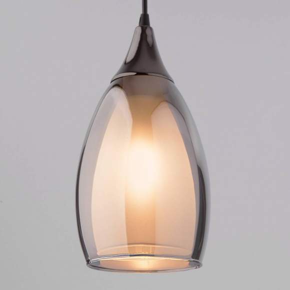 50085/1 черный жемчуг Подвесной светильник со стеклянным плафоном Eurosvet Cosmic
