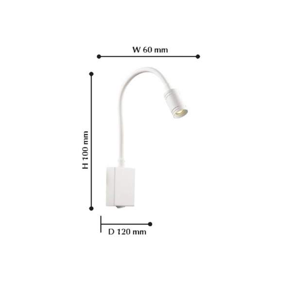1958-1W Светодиодный спот Favourite Murum