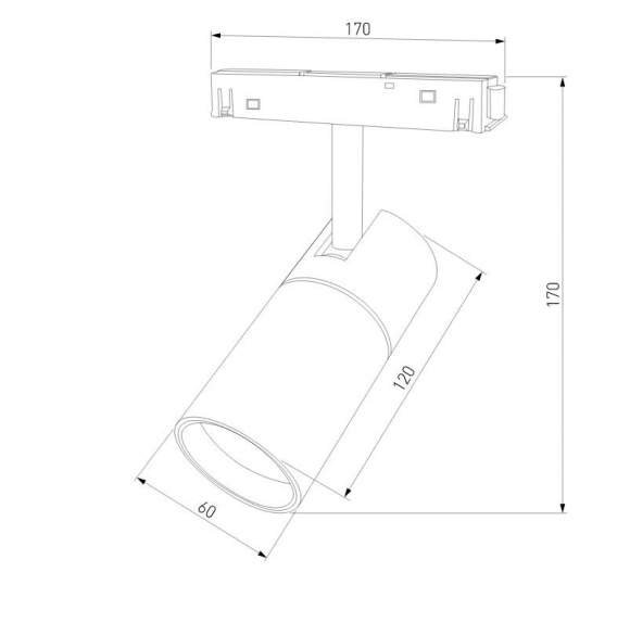 Трековый светильник 12W 4200К для магнитного шинопровода Slim Magnetic R02 Elektrostandard 85012/01 (a057200) Трековый светильник 12W 4200К для магнитного шинопровода Slim Magnetic R02 Elektrostandard 85012/01 (a057200)