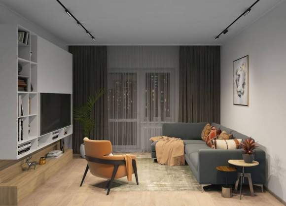 Трековый светильник 9W 3000-6000К для магнитного шинопровода Denkirs DK8006-BK