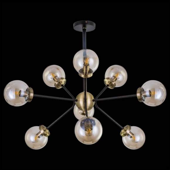 Люстра на штанге Citilux Планета CL105295 Венге+Бронза Люстра на штанге Citilux Планета CL105295 Венге+Бронза