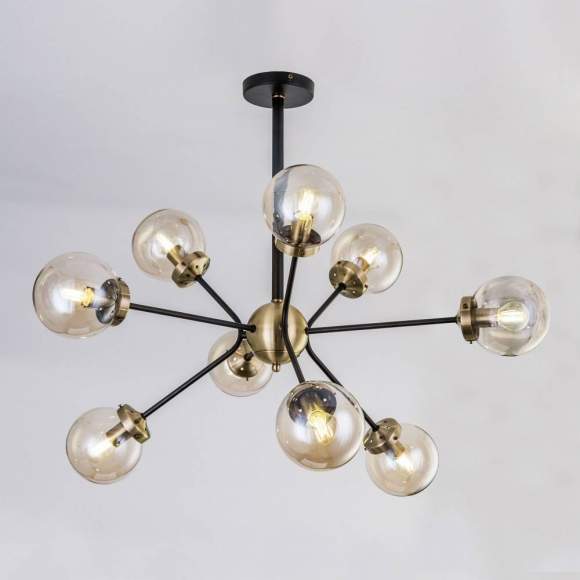 Люстра на штанге Citilux Планета CL105295 Венге+Бронза Люстра на штанге Citilux Планета CL105295 Венге+Бронза