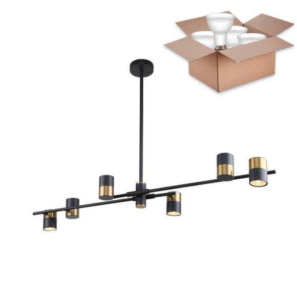 Люстра на штанге с лампочками F-Promo Chart 3092-6P+Lamps Gu10 Люстра на штанге с лампочками F-Promo Chart 3092-6P+Lamps Gu10