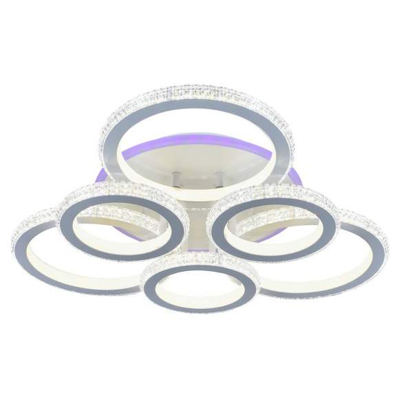 Люстра светодиодная с пультом ДУ Profit Light 8017/3+3 WHT 252W+8W RGB Люстра светодиодная с пультом ДУ Profit Light 8017/3+3 WHT 252W+8W RGB