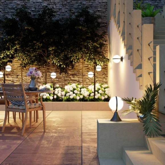 Ландшафтный светильник с лампочкой Odeon Light Lomeo 4832/1A+Lamps E27 P45 Ландшафтный светильник с лампочкой Odeon Light Lomeo 4832/1A+Lamps E27 P45