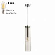 Подвесной светильник с лампочкой Odeon Light Klum 4694/1+Lamps E14 Свеча