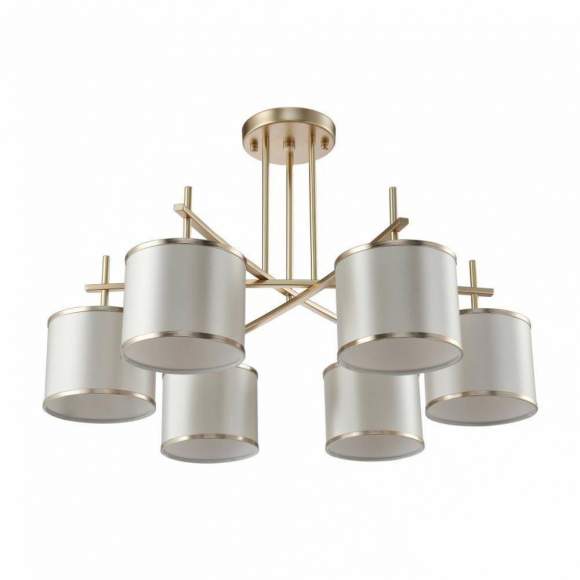 Потолочная люстра Crystal Lux с лампочками SERGIO PL6 GOLD+Lamps E14 P45