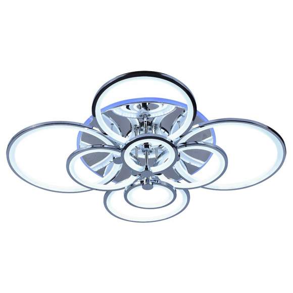 Светодиодная диммируемая люстра с ПДУ Profit Light 8077/8 CHR 256W+11W RGB Светодиодная диммируемая люстра с ПДУ Profit Light 8077/8 CHR 256W+11W RGB