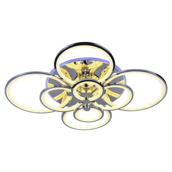 Светодиодная диммируемая люстра с ПДУ Profit Light 8077/8 CHR 256W+11W RGB Светодиодная диммируемая люстра с ПДУ Profit Light 8077/8 CHR 256W+11W RGB