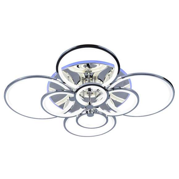 Светодиодная диммируемая люстра с ПДУ Profit Light 8077/8 CHR 256W+11W RGB Светодиодная диммируемая люстра с ПДУ Profit Light 8077/8 CHR 256W+11W RGB