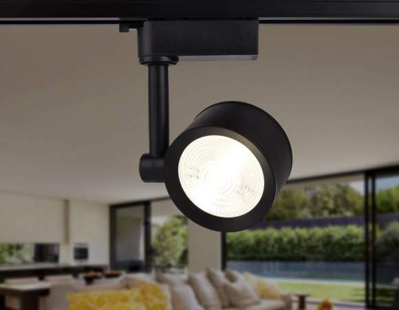 Однофазный LED светильник 12W 4200К для трека Ambrella light Track System GL6392 BK Однофазный LED светильник 12W 4200К для трека Ambrella light Track System GL6392 BK