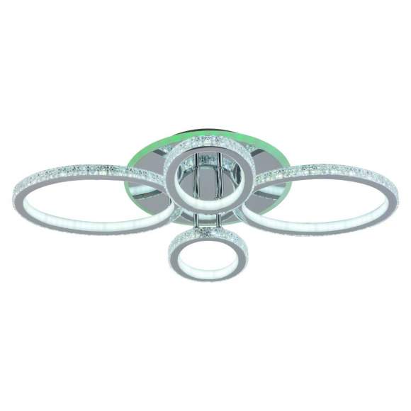 Светодиодная диммируемая люстра с ПДУ Profit Light 8033/2+2 CHR