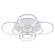 Светодиодная диммируемая люстра с ПДУ Profit Light 8077/8 WHT 256W+11W RGB