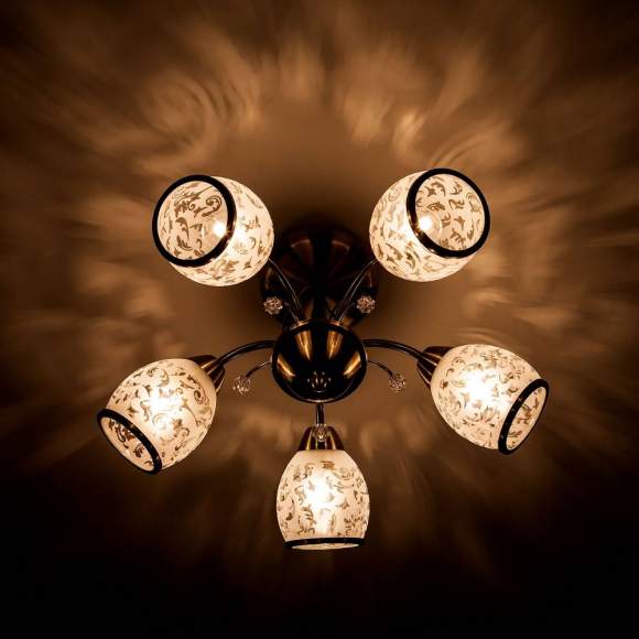 Люстра 30026/5 античная бронза Люстра 30026/5 античная бронза