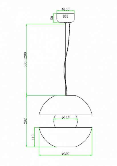 Подвесной светильник Rebel Maytoni MOD322PL-L6B3K