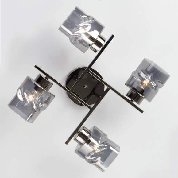 Потолочная люстра Евросвет Hilari 30165/4 черный жемчуг a047331 Потолочная люстра Евросвет Hilari 30165/4 черный жемчуг a047331