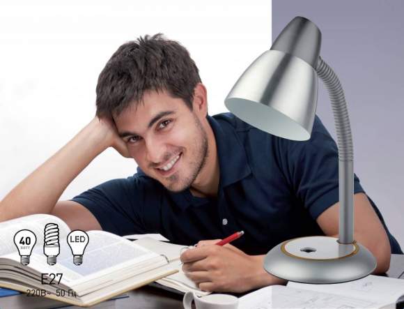 Настольная лампа Эра N-115-E27-40W-GY (C0044885) Настольная лампа Эра N-115-E27-40W-GY (C0044885)