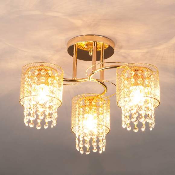 Потолочный светильник Eurosvet 30137/3 золото Потолочный светильник Eurosvet 30137/3 золото