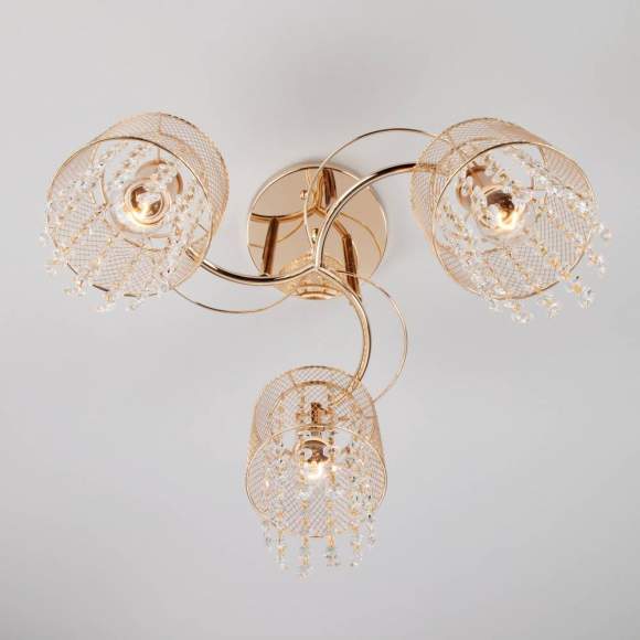 Потолочный светильник Eurosvet 30137/3 золото Потолочный светильник Eurosvet 30137/3 золото