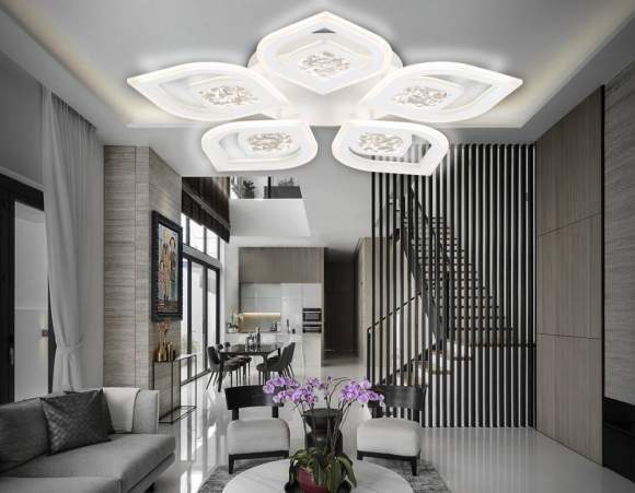 Потолочная диммируемая люстра с пультом ДУ Ambrella light Original FA4292 Потолочная диммируемая люстра с пультом ДУ Ambrella light Original FA4292