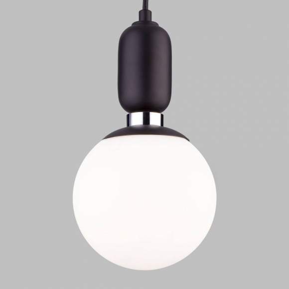 50151/1 черный Подвесной светильник со стеклянным плафоном Eurosvet Bubble 50151/1 черный Подвесной светильник со стеклянным плафоном Eurosvet Bubble